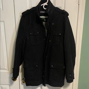 Men's Black Military Style Jacket